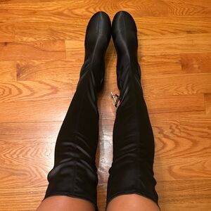 Zara Black Over-the-Knee Boots